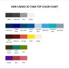tank top color chart - Dragon Ball UK Store